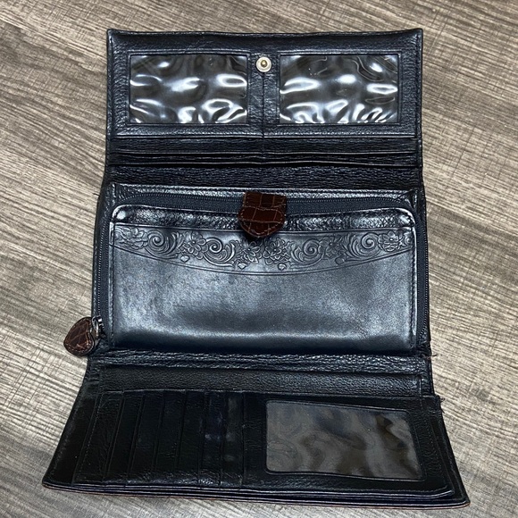 Brighton Brown Croc-Embossed Clutch - Picture 2 of 3